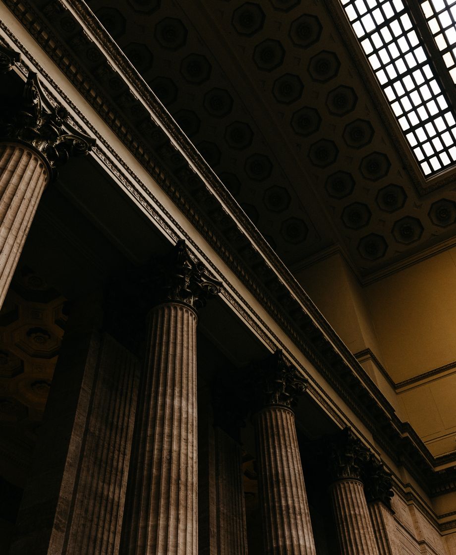 Courthouse colonnade in Northeast Georgia